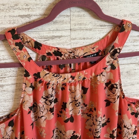 Torrid Floral Tunic Halter Top | SIZE 0 (12) L - Picture 4 of 7